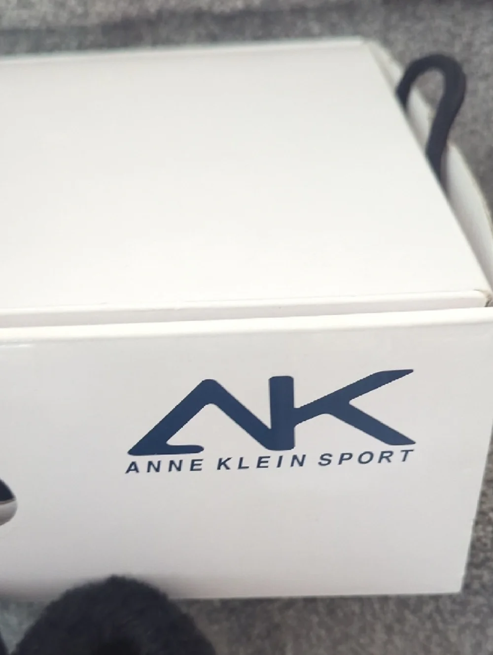 Anne Klein Sport Black Suede Fold-Over Cuff Ankle Boots